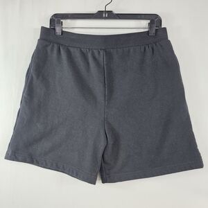 Men's Performance  french terry cotton Shorts in black